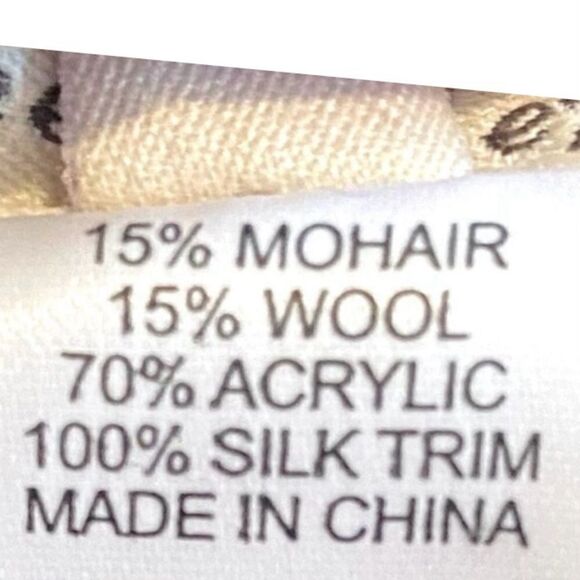 NANETTE LEPORE Black Ruffle Wool/Silk Long Cardigan/Sweater SZ XS VGUC! Winter - Picture 6 of 7